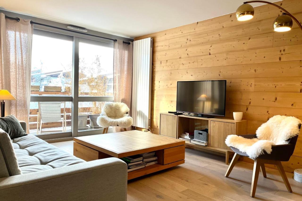Modern Apt At The Foot Of The Slopes In Megève Eksteriør bilde