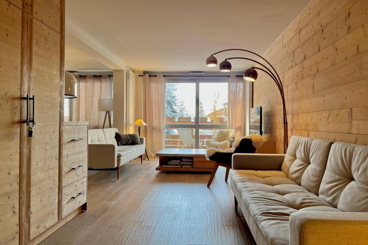 Modern Apt At The Foot Of The Slopes In Megève Eksteriør bilde